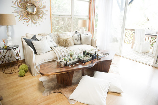 Beach Style Living Room by Ashley Camper Photography
