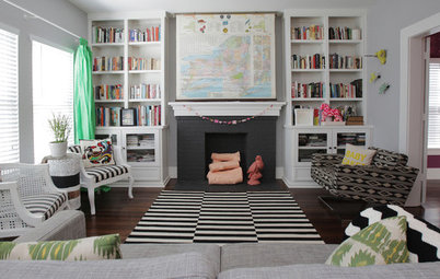 10 Times This Stripy Black and White Rug Has Transformed a Room