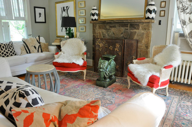 Eclectic Living Room by CM Glover
