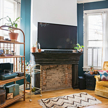 My Houzz: Dramatic Patterns and Color in a Nashville Home