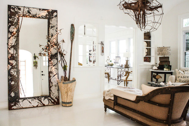 Shabby-Chic Style Living Room by Mina Brinkey