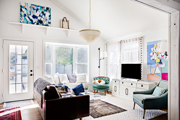 Eclectic Living Room by Caroline Sharpnack