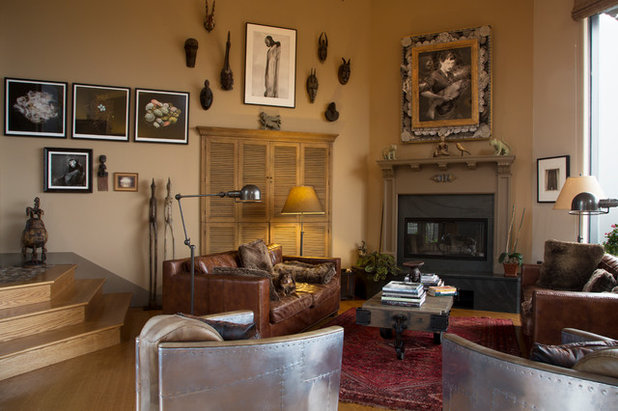 Eclectic Living Room by Margot Hartford Photography