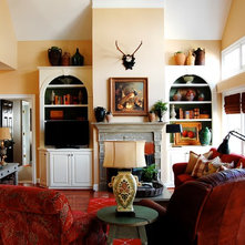 Farmhouse Living Room by Corynne Pless
