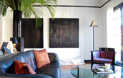 My Houzz: Black, White and Metal Shine in a 1930s Live-Work Apartment