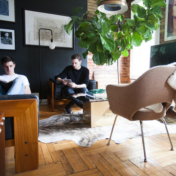 My Houzz: Gentlemen’s Club-Meets-Treehouse Style in Brooklyn