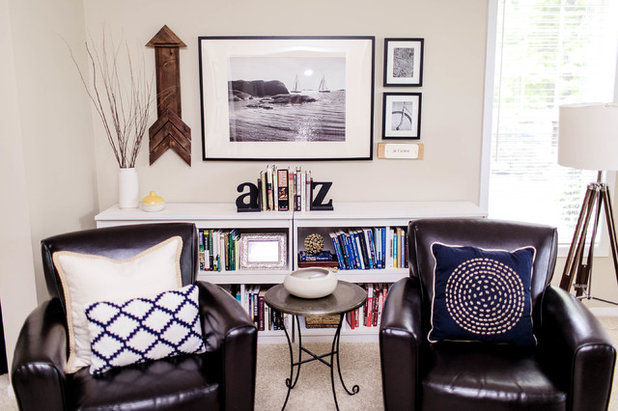Traditional Living Room by Kaia Calhoun