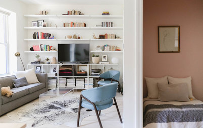 My Houzz: Inviting Whites and Pastels Revive a Small City Flat