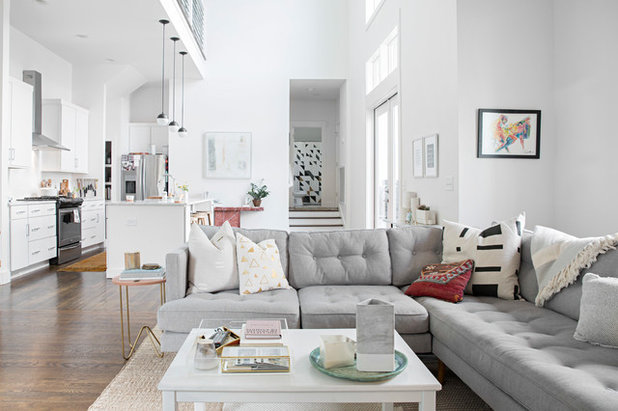 Scandinavian Living Room by Caroline Sharpnack