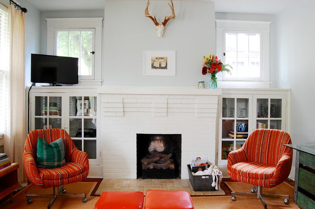 Craftsman Living Room by Corynne Pless