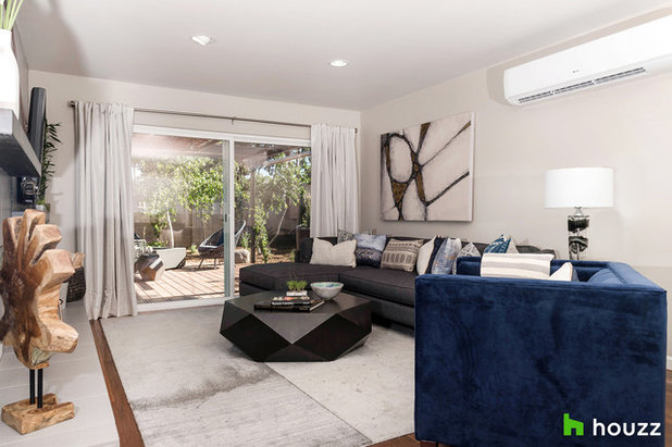 Transitional Living Room by Samuel Design Group