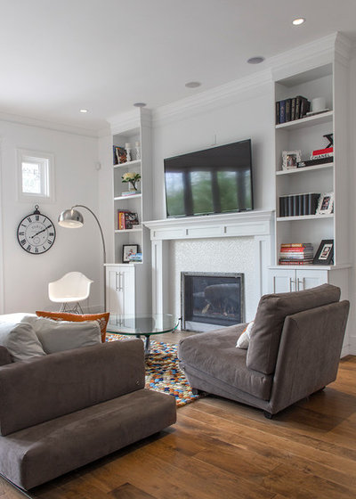 Transitional Living Room by Heather Merenda