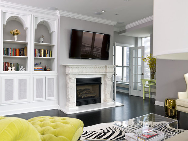 Transitional Living Room My Houzz: Parisian Flair in Chicago