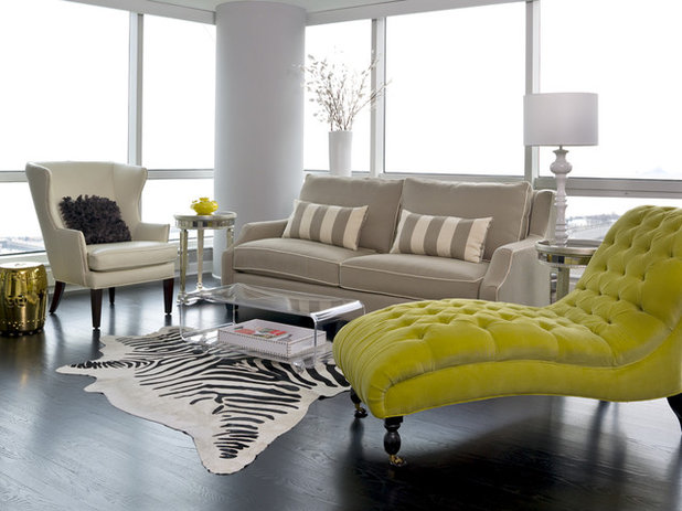 Transitional Living Room My Houzz: Parisian Flair in Chicago