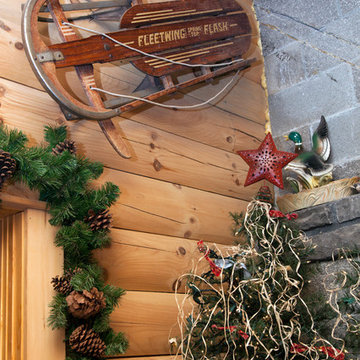 My Houzz: Rustic Charm in a Handsome Log Cabin
