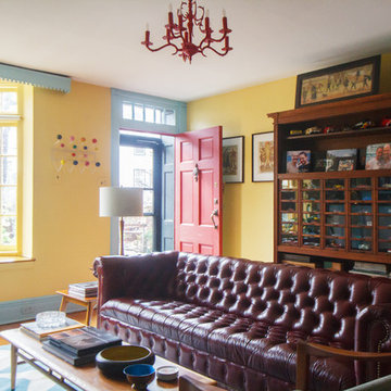 My Houzz: Vibrant Victorian Row House With Midcentury Style
