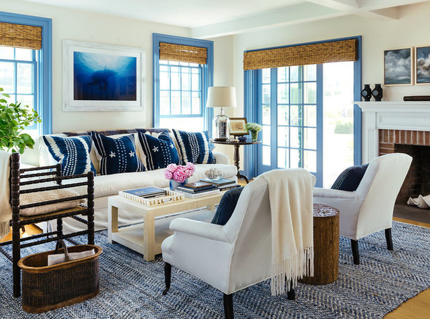 Coastal Living Room by Kate Jackson Design
