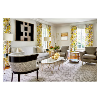 Myers Park - Transitional - Living Room - Charlotte - by Clark and ...