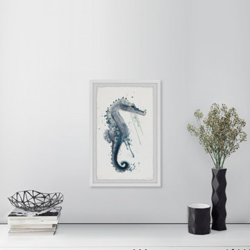 "Mysterious Seahorse" Framed Painting Print