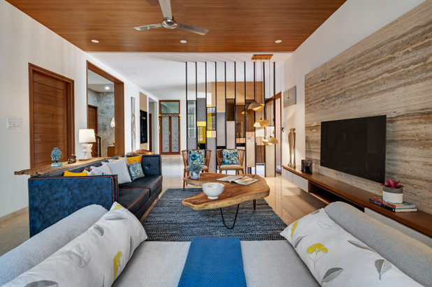 Asian Living Room by Yellow Door Architects