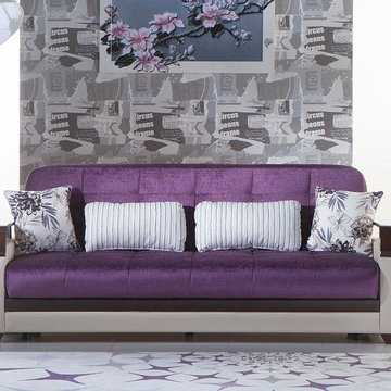 Natural Modern Sofa Sleeper in Prestige Purple - $942.90