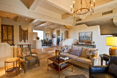 Inspiration for a large southwestern living room remodel in Phoenix