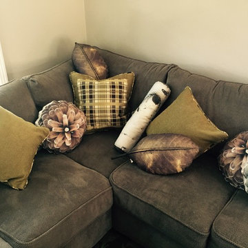 Nature Inspired Corner Sofa and Accent Pillows by Plantillo.
