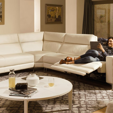 Natuzzi Editions Recliner Sectional Sofa Stima B940