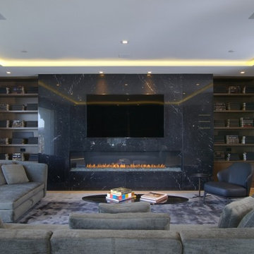 Nero Marquina TV and Fireplace Surround