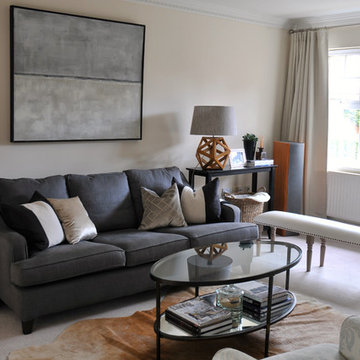 Neutral layered drawing-room