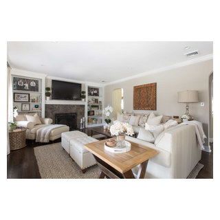 Neutral Living Room - Traditional - Living Room - New York - by Jeanne ...