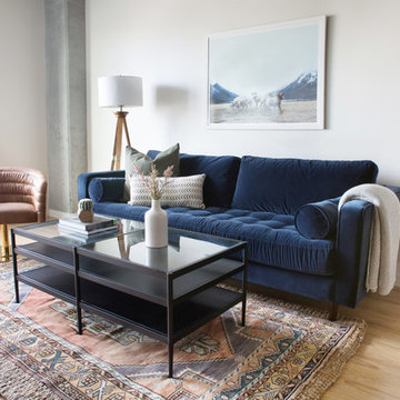 Neutral Modern Boho Living Room