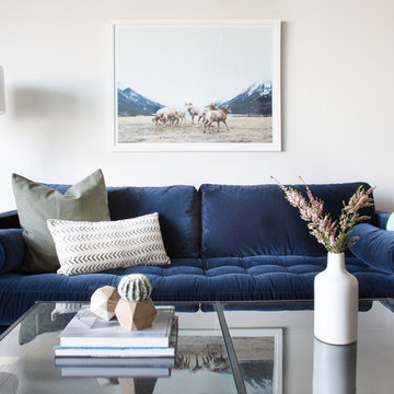 Neutral Modern Boho Living Room