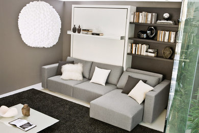 Inspiration for a medium sized modern living room in London.