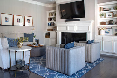 Inspiration for a living room remodel in Dallas