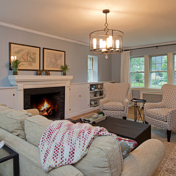 New England Coastal Living Room
