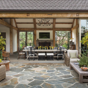 New England Stone Farmhouse in Los Angeles, CA