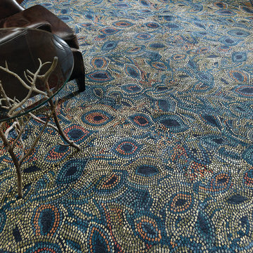 New Moon Rugs - Peacock