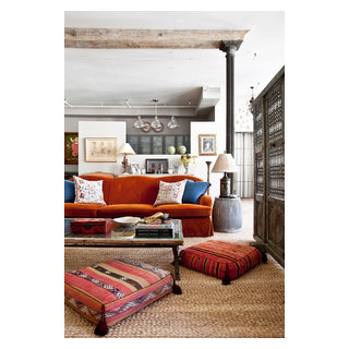 New York City Loft - Eclectic - Living Room - New York - by Deborah French  Designs | Houzz