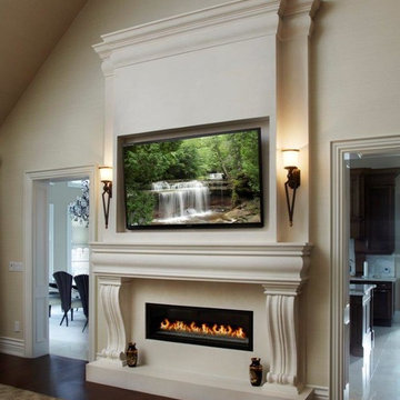 New York Linear Fireplace Mantel.