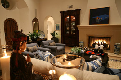 Klassisches Wohnzimmer in Orange County