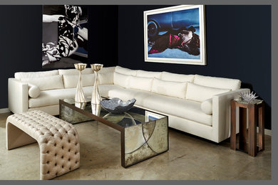 Minimalist living room photo in Miami