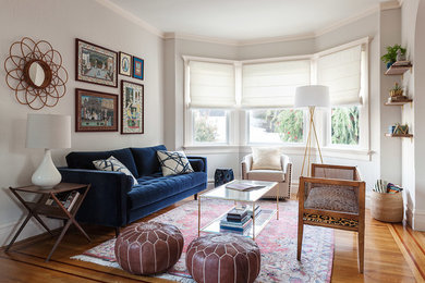 Photo of an eclectic living room in San Francisco.