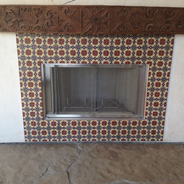 Noel's Fine Floors. 

Custom Outdoor Fireplace