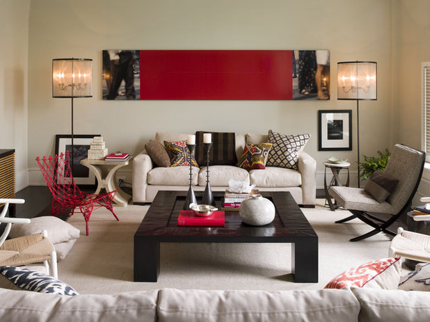 Contemporary Living Room by Thom Filicia Inc.