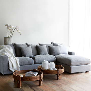 Nomad Home - Beccy L-shape Sofa Grey Stone