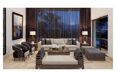 Living room - transitional living room idea in Dallas