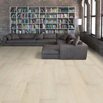 75 Vinyl Floor Living Room Ideas You Ll Love June 2022 Houzz - Home Decorators Collection Vinyl Plank Flooring Antique Brushed Oak Washed
