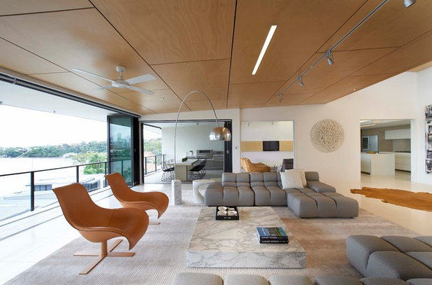 Modern Living Room by D'Cruz Design Group