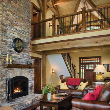 North Carolina Timber Frame Home - Great Room
